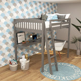 Everest - High Loft Bed With Desk And Storage - Furniture Home Direct