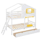 Bunk Bed With Playhouse Roof And Window - Furniture Home Direct
