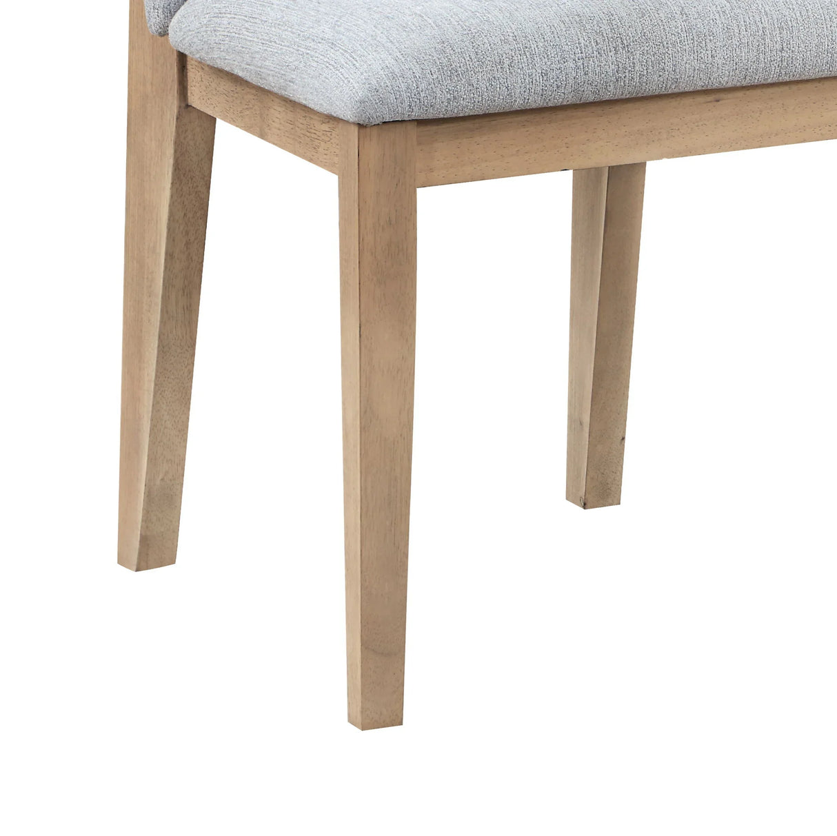 Caspian - Linen And Oak Finish Dining Chair (Set of 2) - Gray - Furniture Home Direct