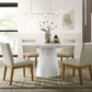 Jasper - Wide Contemporary Round Dining Table Set - Furniture Home Direct
