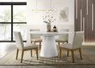 Jasper - Wide Contemporary Round Dining Table Set - Furniture Home Direct