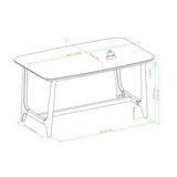 Mid-Century Modern Dining Table With Trestle Base - Furniture Home Direct