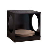 Circle Design Comfortable Pet End Table With Removable Mat - Red Cocoa - Furniture Home Direct