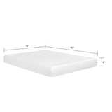8" Plush Gel Memory Foam Mattress For Bed, Polyester Aloe Vera Cover - Furniture Home Direct