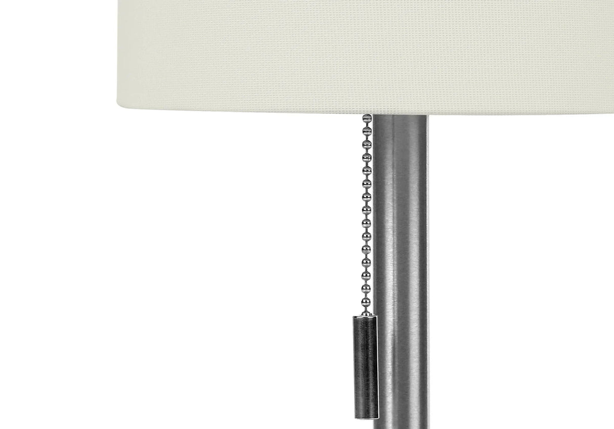 Lighting, Table Lamp, USB Port Included, Nickel, Contemporary (Set of 2) - Furniture Home Direct