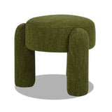 Hugo - Round Fully Upholstered Ottoman - Furniture Home Direct