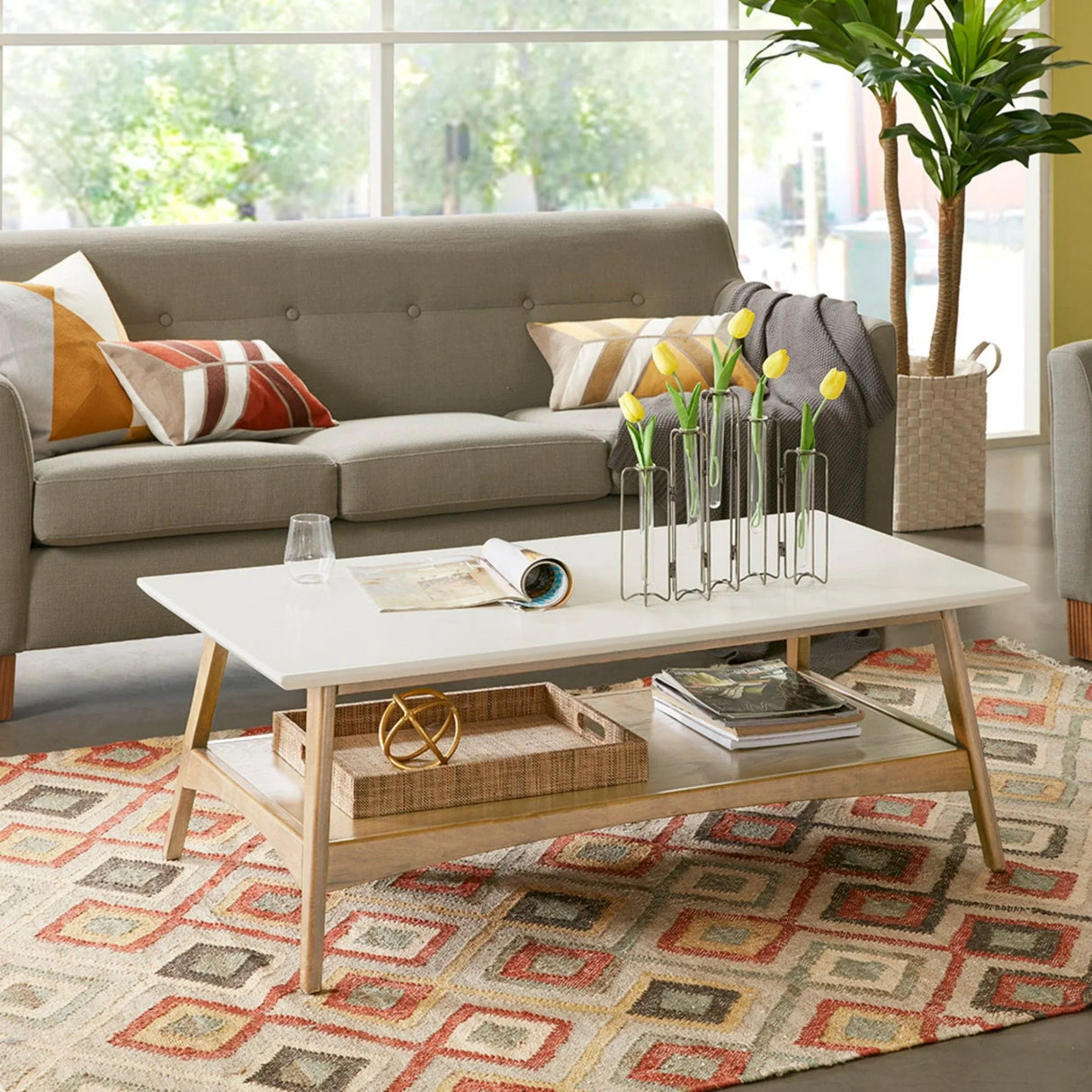 Modern Table With Extra Storage - Furniture Home Direct