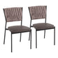 Tania - Braided Contemporary Chair (Set of 2) - Furniture Home Direct