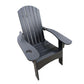 Outdoor Or Indoor Wood Adirondack Chair With An Hole To Hold Umbrella, On The Arm - Furniture Home Direct