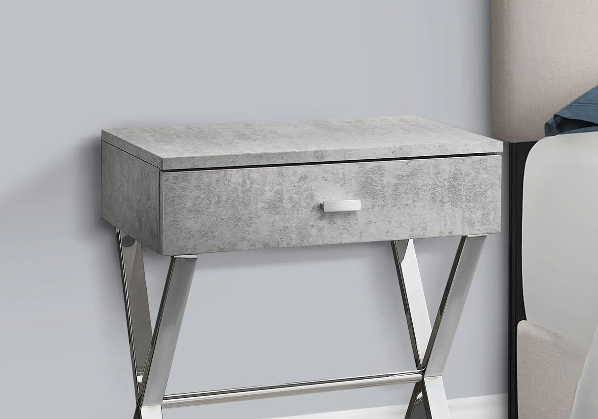 Accent Side X Table, Storage Drawer, Contemporary & Modern - Furniture Home Direct
