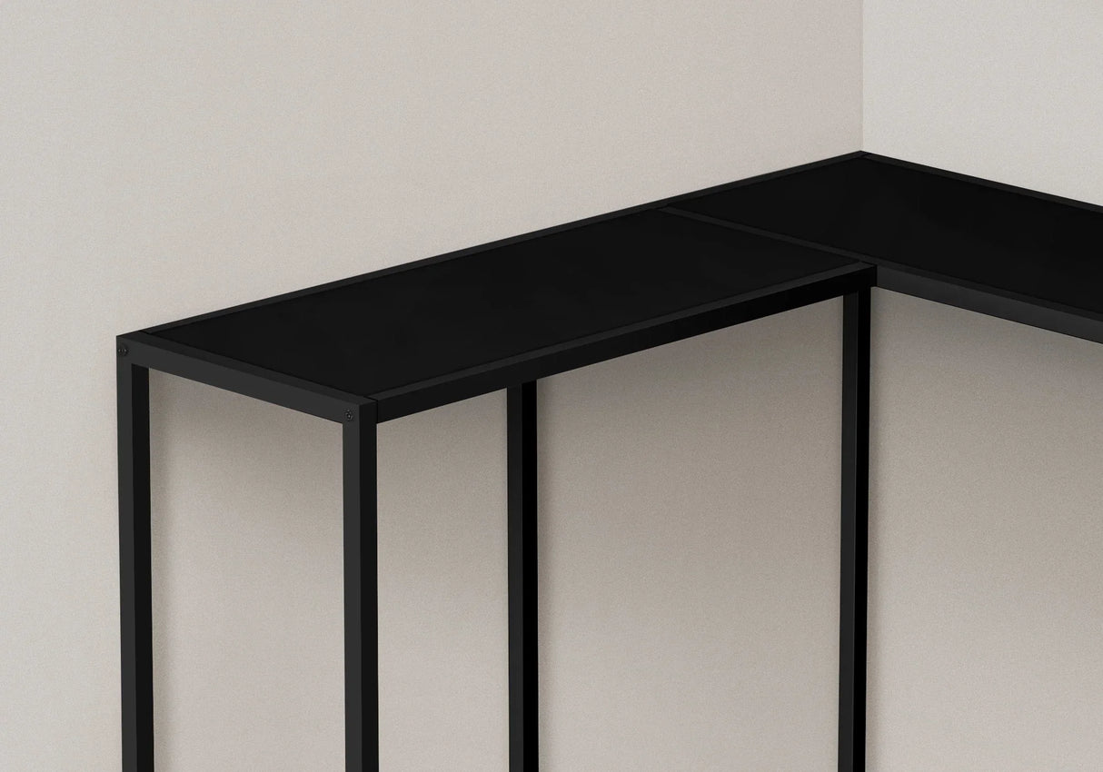 Corner Accent Console Table For Entryway, Contemporary & Modern - Black - Furniture Home Direct