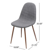 Elegant Dining Chair Set With Fabric
