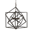 3 Light Metal Chandelier, Hanging Light Fixture With Adjustable Chain For Kitchen, Bulb Not Included - Black - Furniture Home Direct