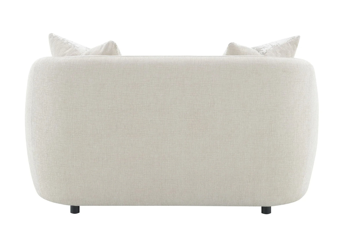 Etienne - Loveseat With 3 Pillows - Beige - Furniture Home Direct