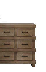 Adams - Anqtique Dresser - Brown Oak - Furniture Home Direct