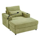 Modern Style Armchair Chaise Lounge Sofa Couch With Movable Storage Ottoman, USB Ports, Cup Holders, Phone Holder, Side Pockets - Furniture Home Direct