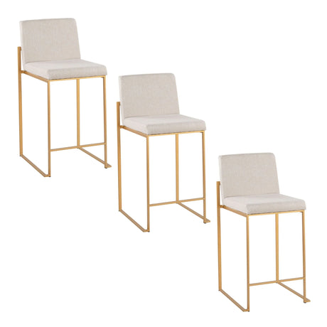 Fuji - Contemporary High Back Stylish Counter Stool - Furniture Home Direct