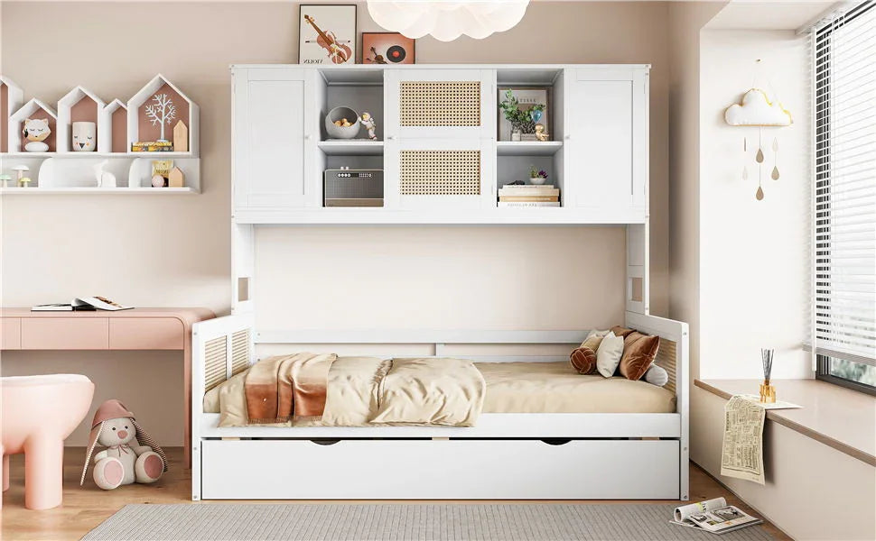 Daybed And All In One Cabinet And Shelf - Furniture Home Direct