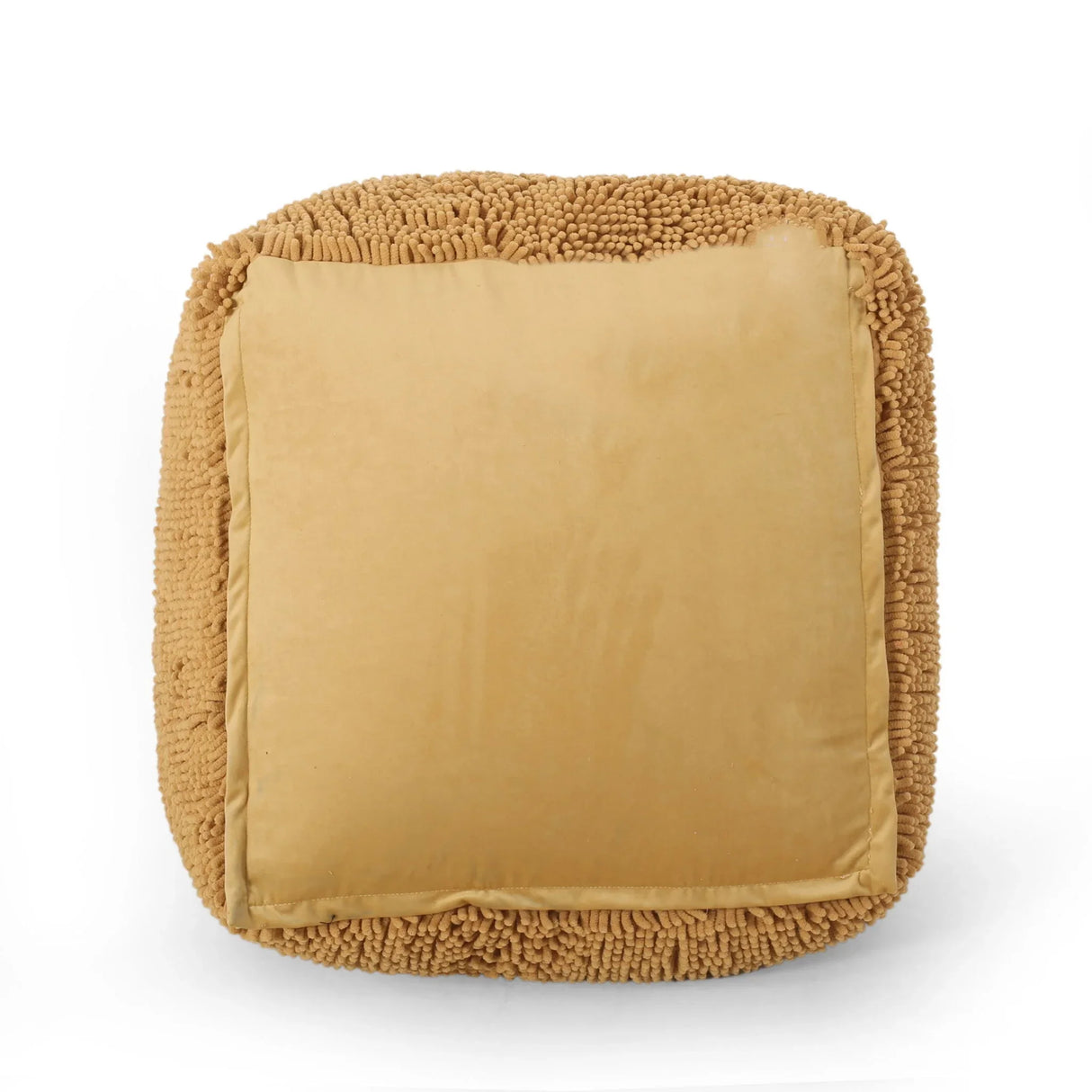 Spongy Microfiber Square Pouf Soft Seating - Furniture Home Direct