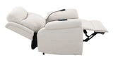 Chriki - Polished Microfiber Power Motion Recliner With Lift Heating Massage Chair - Furniture Home Direct