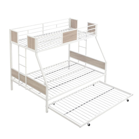 Modern Metal Bunk Bed With Dual Side Ladder And Metal Desig - Furniture Home Direct