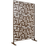 Decorative Freestanding Metal Privacy Screen For Indoor & Outdoor Use - Furniture Home Direct