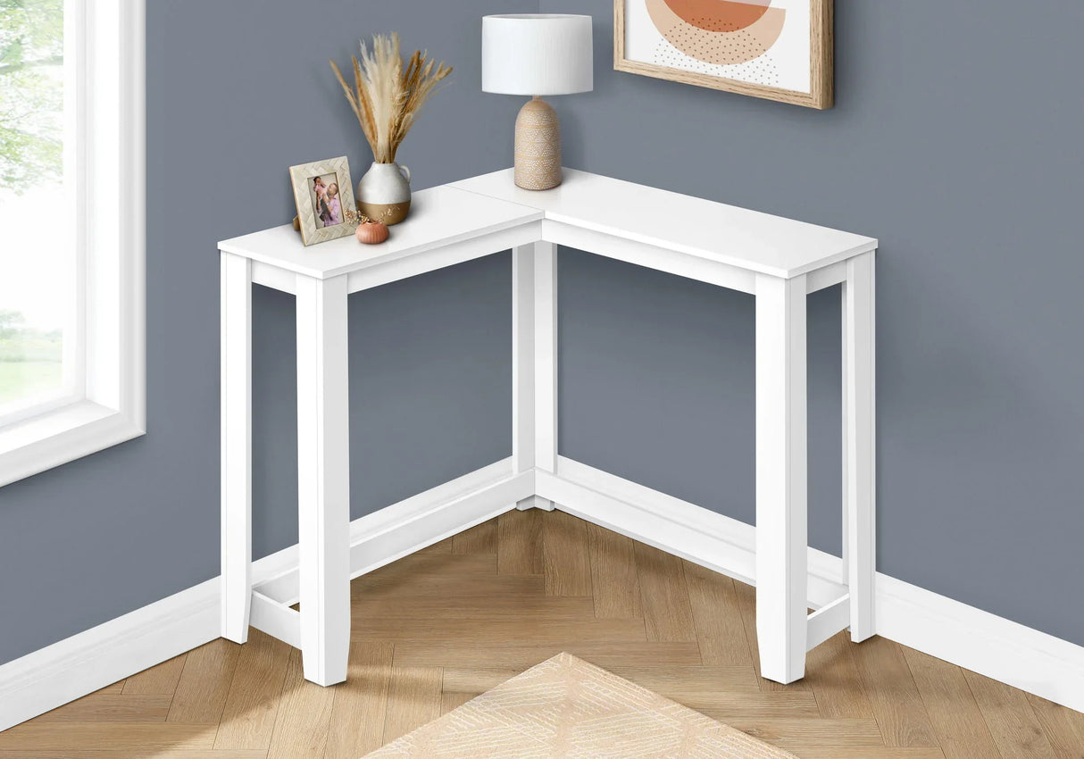 Corner Accent Console Table For Entryway, Unique Design Contemporary & Modern - Furniture Home Direct