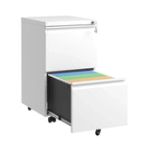 Metal Drawer Mobile File Cabinet With Lock For Home Office Organizer - Furniture Home Direct