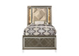 Skylar - Full Bed With LED & Storage - Dark Champagne - Furniture Home Direct
