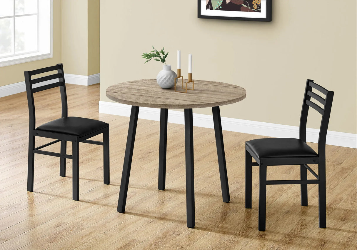 3 Pieces Dining Table Set, Small, Drop Leaf, Contemporary & Modern - Furniture Home Direct
