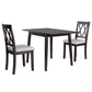 3 Piece Kitchen Dining Set With Drop Leaf Dining Table And 2 Dining Upholstered Chairs, Dining Room Set For Small Places - Furniture Home Direct
