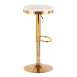 Dakota - Contemporary Upholste Adjustable Barstool (Set of 2) - Furniture Home Direct