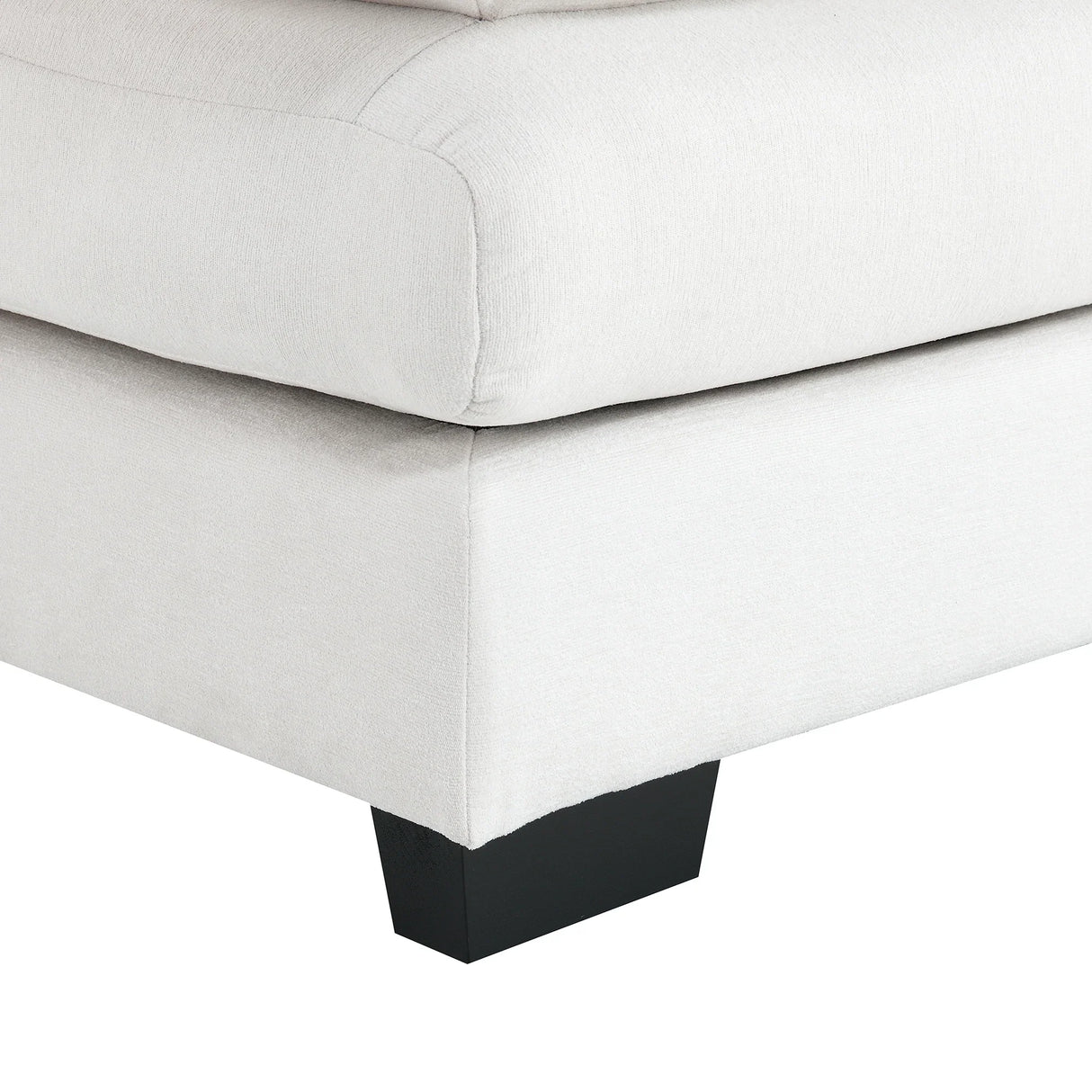 Sectional Sofa Modern U Shaped Chenille Seats 6 White - Furniture Home Direct