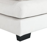 Sectional Sofa Modern U Shaped Chenille Seats 6 White - Furniture Home Direct