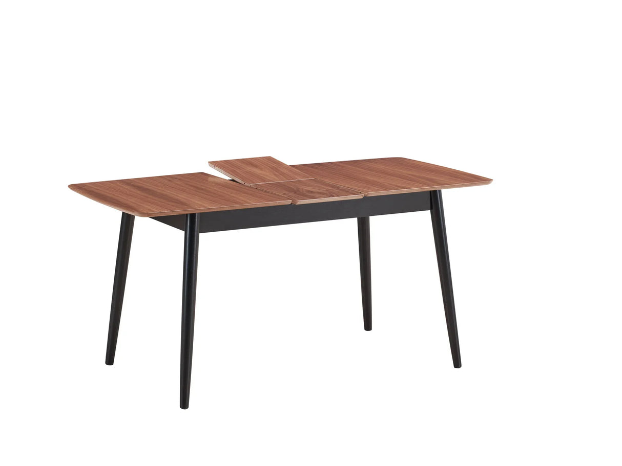 Lanae - 5 Piece Dining Room Set - Natural / Black - Furniture Home Direct