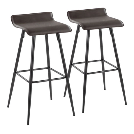 Ale - Contemporary Fixed-Height Bar Stool (Set of 2) - Furniture Home Direct