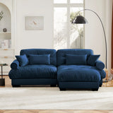 Super Comfort Oversized Modular Sectional Sofa With Movable Ottoman - Furniture Home Direct