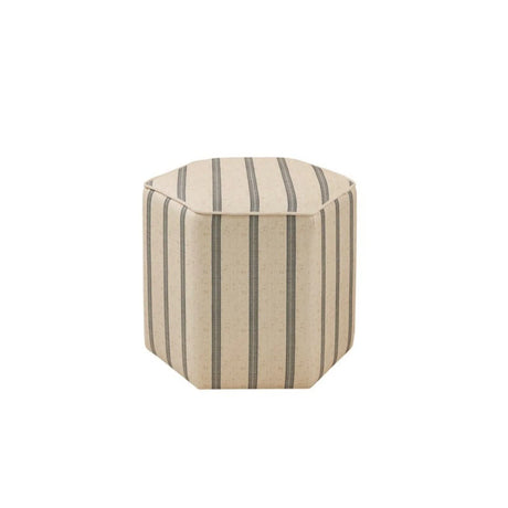 Accent Ottoman Printed Stripe - Furniture Home Direct
