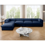 Sectional Sofa With Chaise And Hidden Storage Blue - Furniture Home Direct