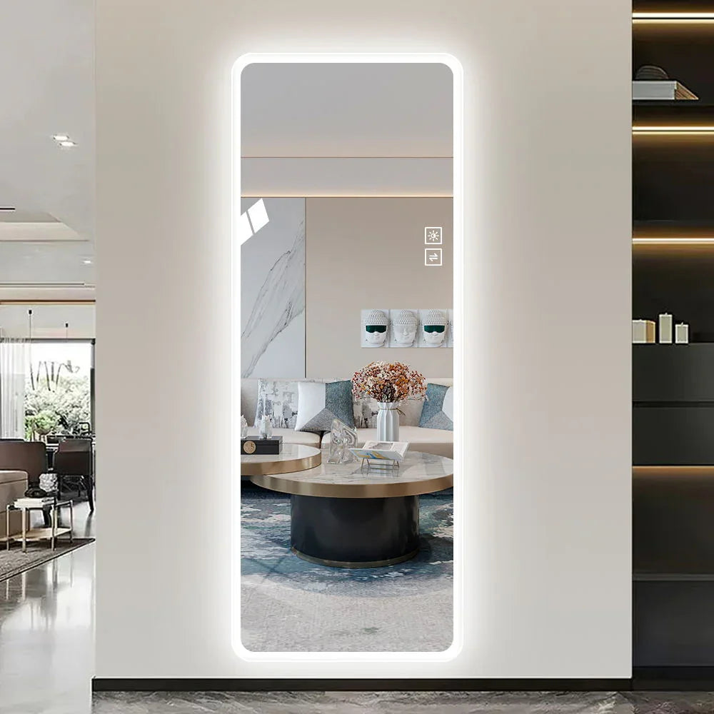 Full Length Mirror With LED - Furniture Home Direct