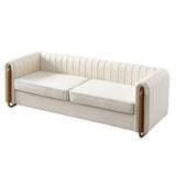 Contemporary Velvet Sofa Couch For Living Room - Furniture Home Direct