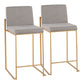 Fuji - Contemporary High Back Stylish Counter Stool - Furniture Home Direct
