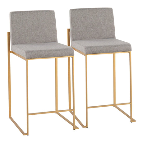 Fuji - Contemporary High Back Stylish Counter Stool - Furniture Home Direct