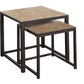Nesting Table, Space-Saving Design Transitional (Set of 2) - Furniture Home Direct