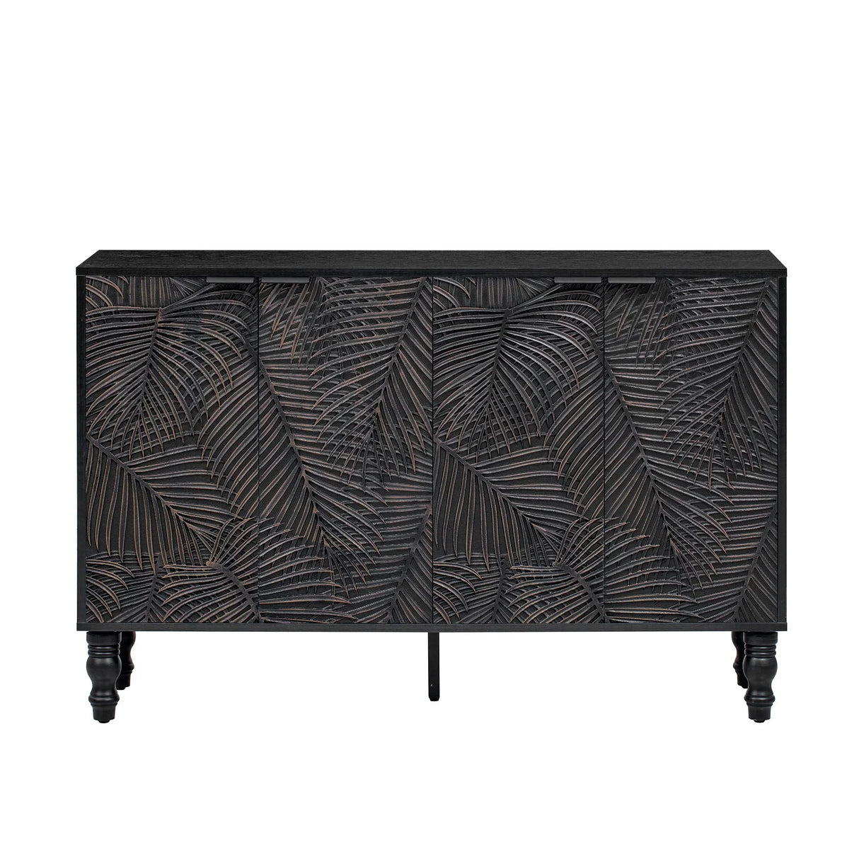 Modern TV Stand With 2 Spacious Storage Space And Anti-Tip Device - Furniture Home Direct