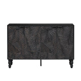 Modern TV Stand With 2 Spacious Storage Space And Anti-Tip Device - Furniture Home Direct