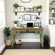 Vineyard - Writing Desk - Sage Green And Fruitwood - Furniture Home Direct