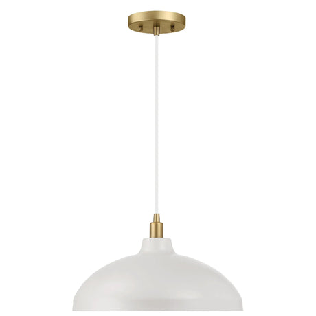 Astral - Single Light Pendant Lamp For Entrance Kitchen Island - Gold / White - Furniture Home Direct