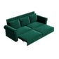 3 In 1 Convertible Sleeper Sofa With Nailhead Trim & Rolled Arm - Furniture Home Direct