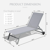 Chaise Lounge Outdoor Set of 2 - Furniture Home Direct